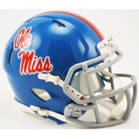 Mississippi (Ole Miss) Rebels NCAA Mini Speed Football Helmet <i>Powder Blue</i>