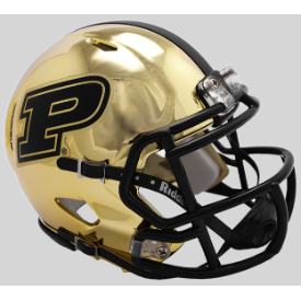 Purdue Boilermakers NCAA Mini Chrome Speed Football Helmet <B>Chrome</B>