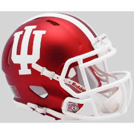 Indiana Hoosiers NCAA Mini Speed Football Helmet <i>Anodized Crimson</i>