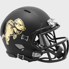 Colorado Buffaloes NCAA Mini Speed Football Helmet <B>Chrome Buffalo</B>