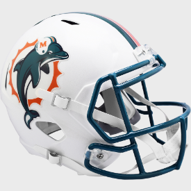 Miami Dolphins 1996 to 2012 Speed Replica Throwback Helmet