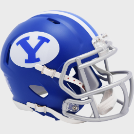 Brigham Young Cougars NCAA Mini Speed Football Helmet <i>Satin Royal</i>