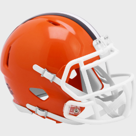 Cleveland Browns 1975 to 2005 Riddell Mini Speed Throwback Helmet