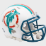 Miami Dolphins 1980 to 1996 Riddell Mini Speed Throwback Helmet