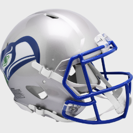 Seattle Seahawks 1983 to 2001 Speed Throwback Football Helmet