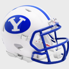 Brigham Young Cougars NCAA Mini Speed Football Helmet <i>White</i>
