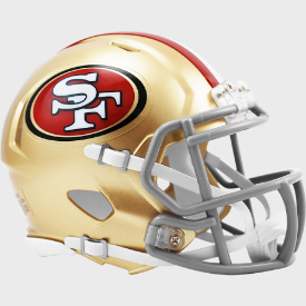 San Francisco 49ers NFL Mini Speed Football Helmet