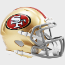 San Francisco 49ers NFL Mini Speed Football Helmet