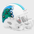 Helmets, Mini Helmets: Tulane Green Wave NCAA Mini Speed Football Helmet <i>Angry Wave</i>