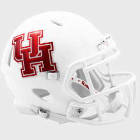 Houston Cougars NCAA Mini Speed Football Helmet <B>Matte w/Chrome Decal</B>