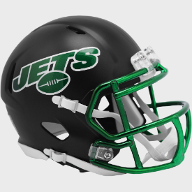 New York Jets NFL Mini Speed Football Helmet <B>2022 Alternate On-Field SALE</B>