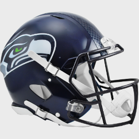 Seattle Seahawks Speed Football Helmet <B>Matte Navy</B>