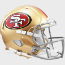 San Francisco 49ers Speed Football Helmet
