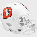 Helmets, Full Size Helmet: Denver Broncos Speed Football Helmet <i>2023 Snowcapped</i>