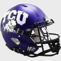 Helmets, Full Size Helmet: TCU Horned Frogs Speed Football Helmet <B>Satin Purple SALE</B>