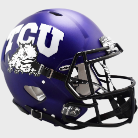 TCU Horned Frogs Speed Football Helmet <B>Satin Purple SALE</B>