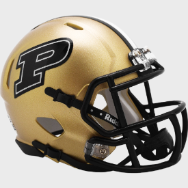 Purdue Boilermakers NCAA Mini Speed Football Helmet <i>Gold</i>