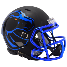 Boise State Broncos NCAA Mini Speed Football Helmet <b>Matte Black</b>