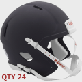 Helmets, Blank Mini Helmets: Bulk Mini Speed Football Helmet SHELL <B>Matte</B> Navy Blue Qty 24