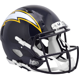 Los Angeles Chargers Speed Football Helmet <i>2025 Alternate On-Field</i>