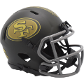 Helmets, Mini Helmets: San Francisco 49ers NFL Mini Speed Football Helmet <B>SALUTE TO SERVICE 4 S...