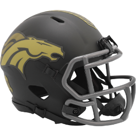 Denver Broncos NFL Mini Speed Football Helmet <B>SALUTE TO SERVICE 4 SALE</B>