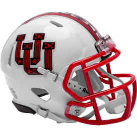 Utah Utes NCAA Mini Speed Football Helmet <B>Tribal Pattern</B>
