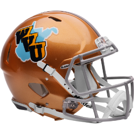 West Virginia Mountaineers Speed Football Helmet <B>Gold Throwback</B>