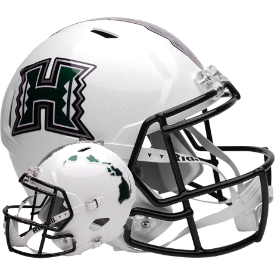 Hawaii Warriors Speed Replica Football Helmet <B>White</B>