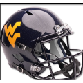 Helmets, Full Size Helmet: West Virginia Mountaineers SpeedFlex Football Helmet <i>Glossy Navy</i>
