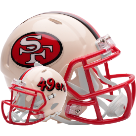 San Francisco 49ers Speed Mini Football Helmet <B>RETRO</B>