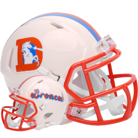 Denver Broncos Speed Mini Football Helmet <B>RETRO</B>