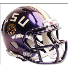 LSU Tigers Speed Replica Football Helmet <B>Purple</B>