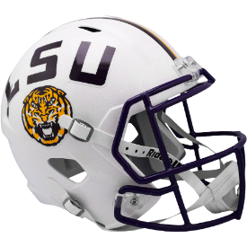 LSU Tigers Speed Replica Football Helmet <i>White</i>